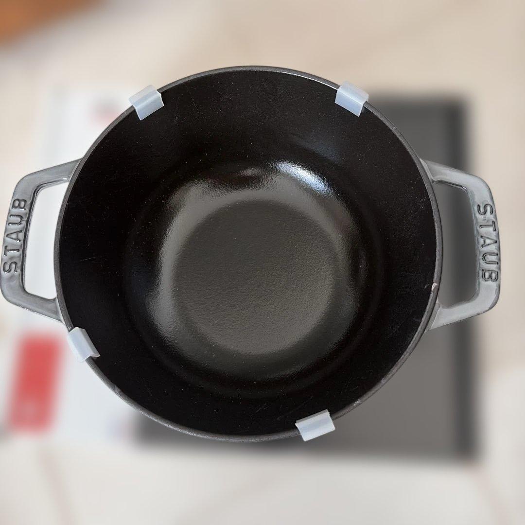 新品未使用 STAUB ストウブ ワナベ　M 18㎝ グレー　WaNABE