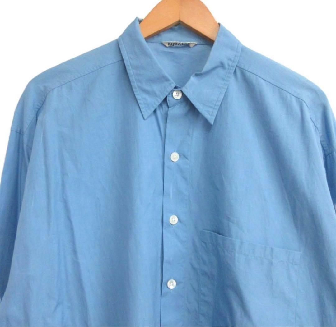 オーラリー AURALEE WASHED FINX TWILL シャツ 長袖 5