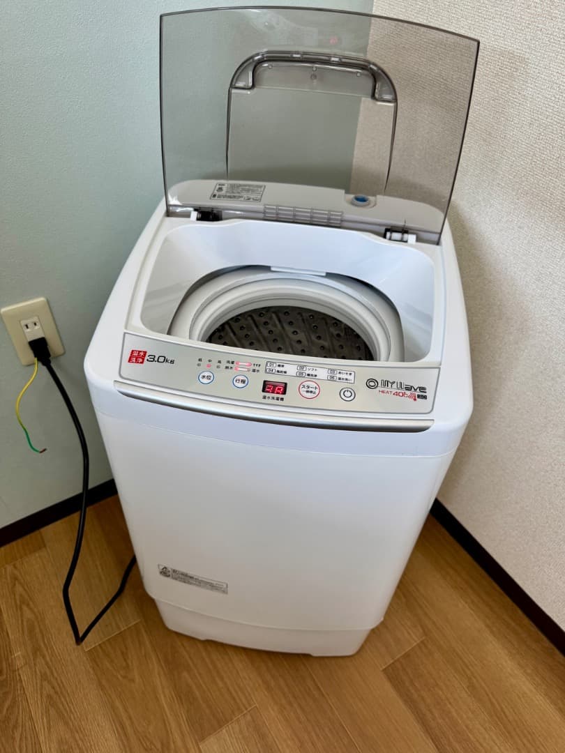 超美品 2024年製小型洗濯機 3kg MyWAVEHEAT40 首都圏無料配送