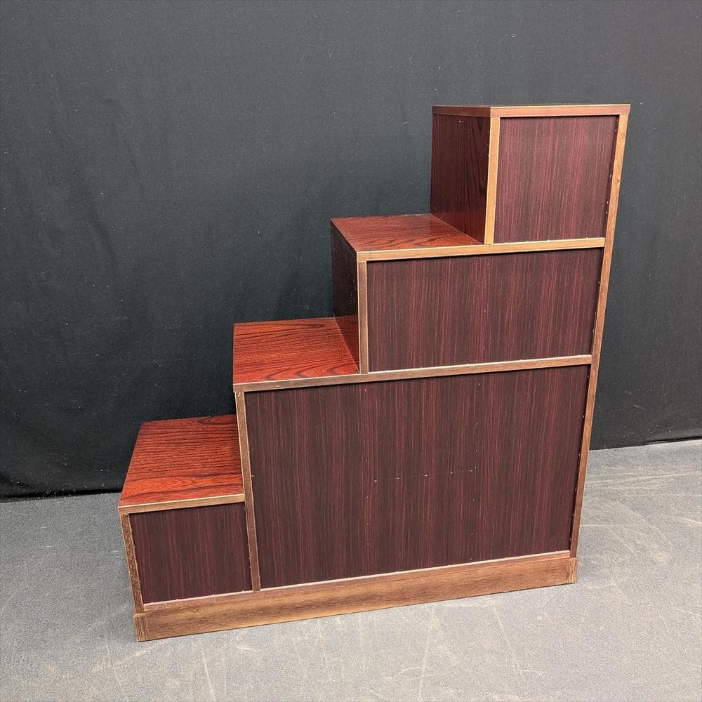 展示品　飛鳥工芸家具　欅箪笥　欅 ケヤキ材　階段箪笥　整理箪笥　タンス民藝