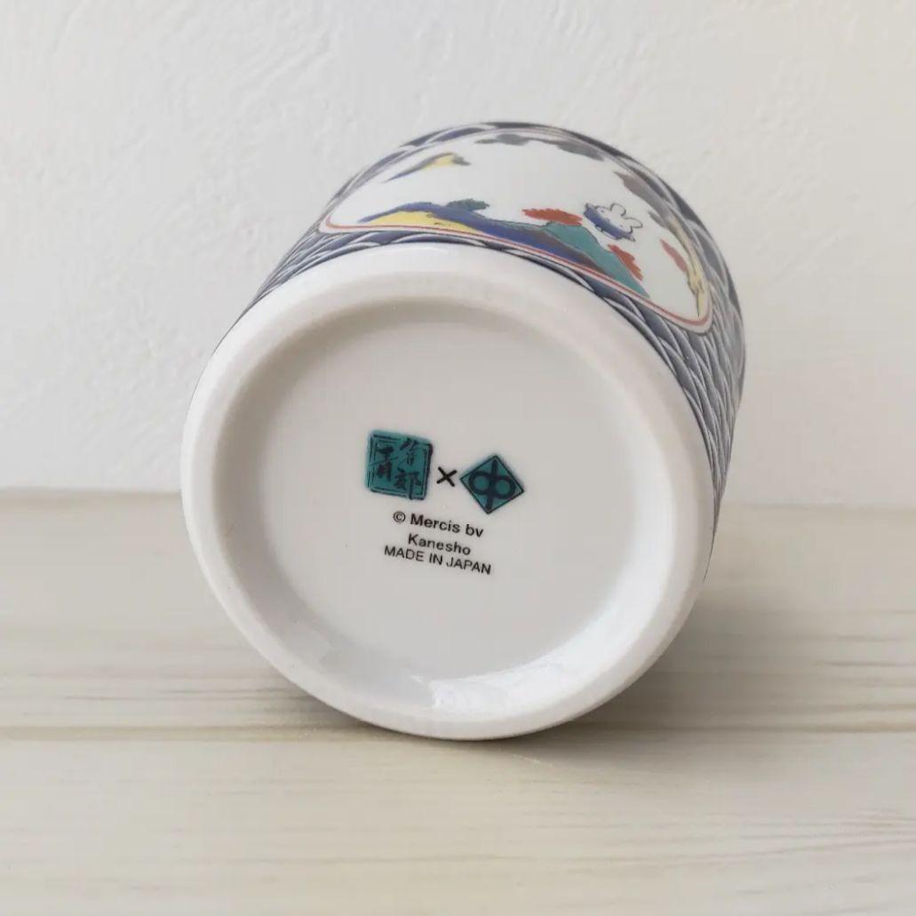 新品　ミッフィー × 九谷焼 コラボ 蕎麦猪口 そばちょこ 五彩 青郊窯