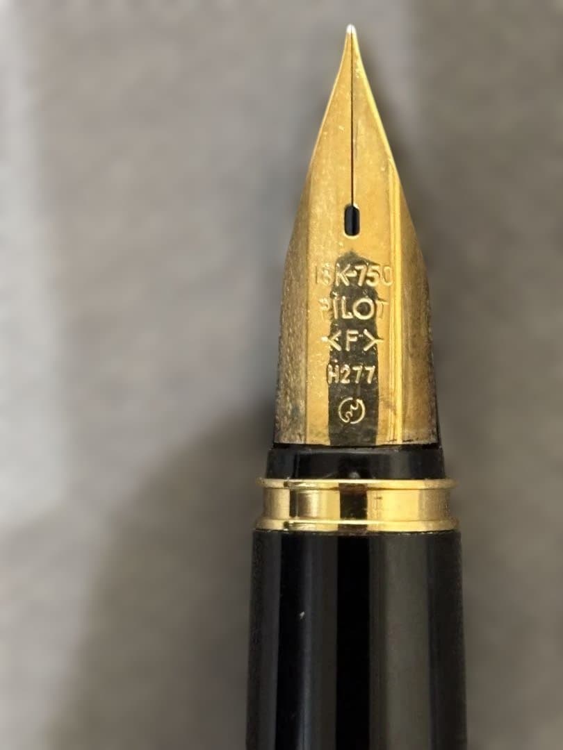 PILOT パイロット 万年筆 ペン先18K-750 ボディ R14K ゴールド