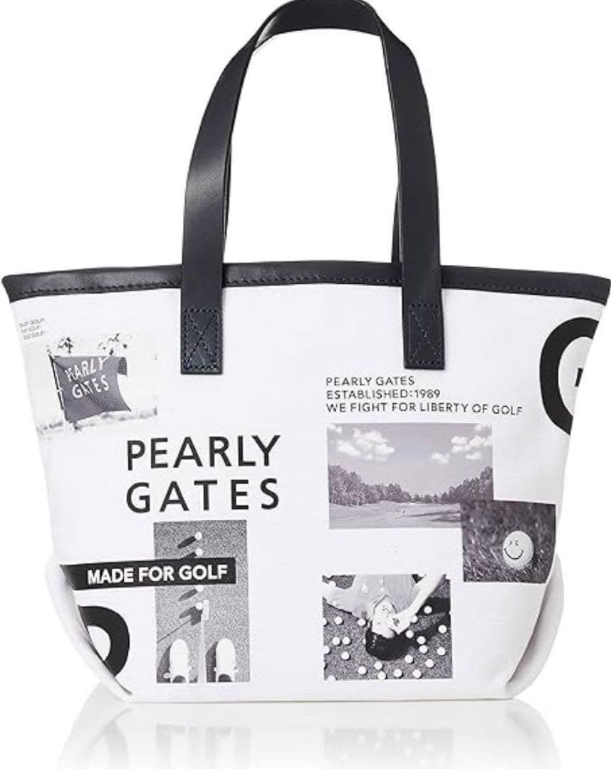 新品 未使用 PEARLY GATES フォトプリント ラウンド カートバッグ