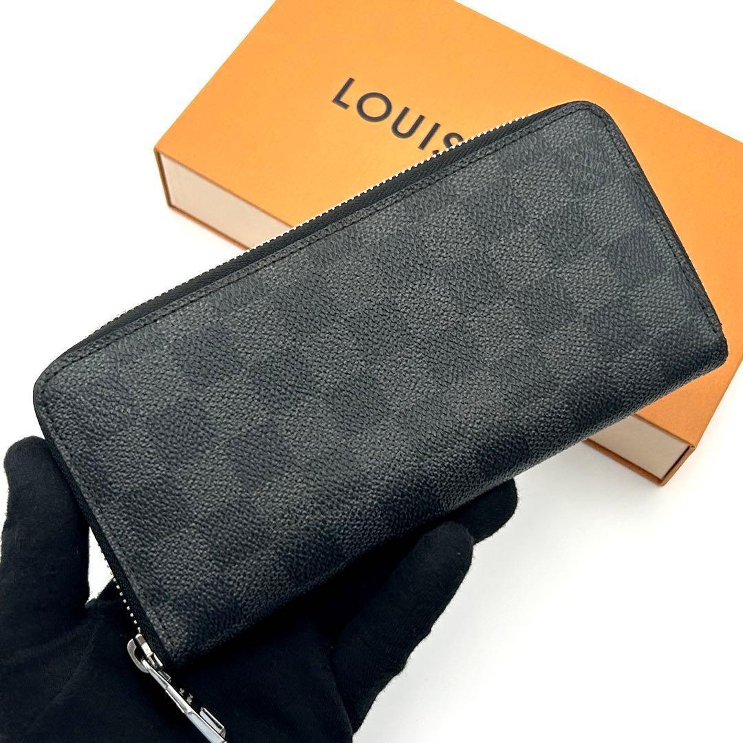 ルイヴィトン ダミエ グラフィット ジッピーウォレット ヴェルティカル 長財布