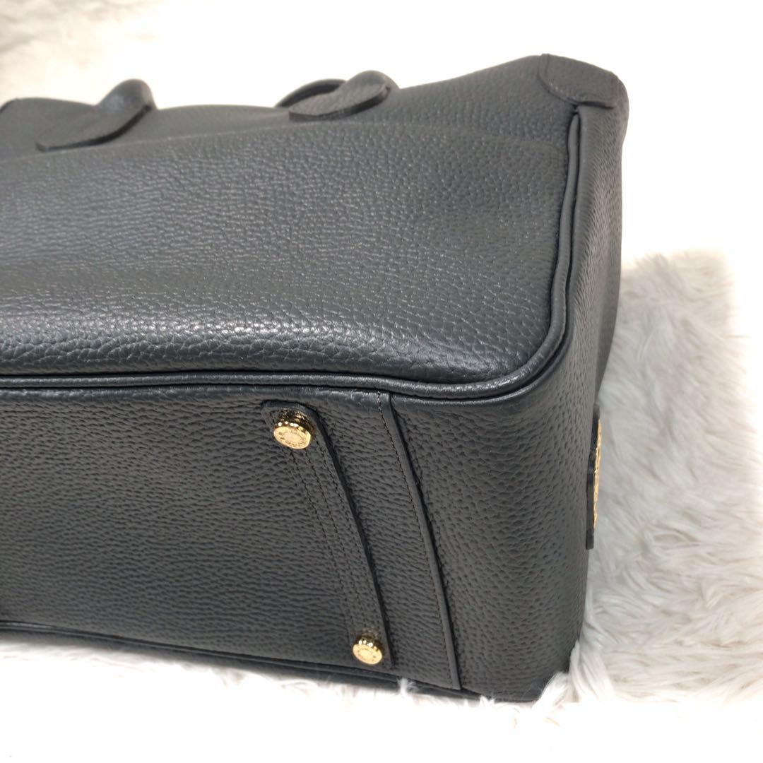 まるこ 様　ADMJ シュリンクレザー トートバッグ ハンドバッグ　シボ革