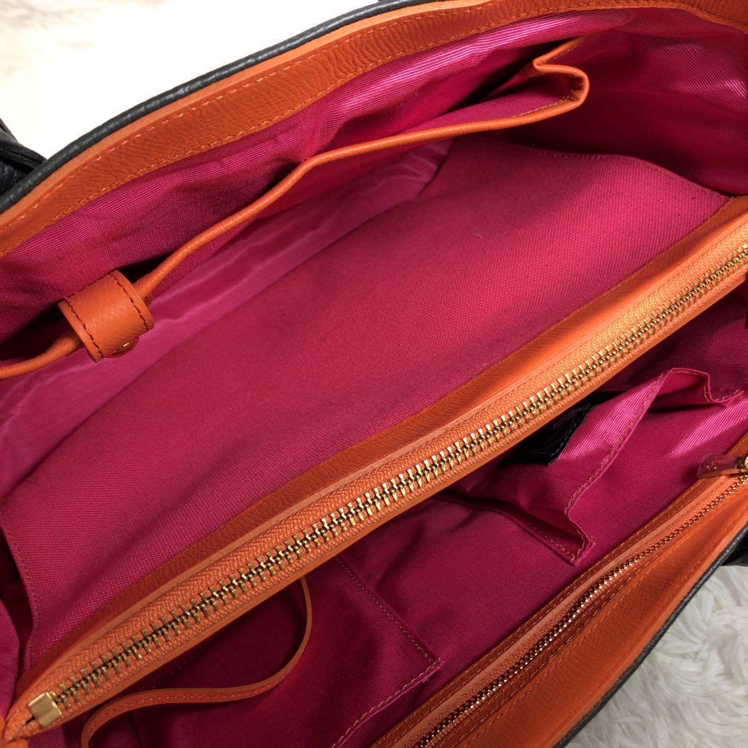 まるこ 様　ADMJ シュリンクレザー トートバッグ ハンドバッグ　シボ革