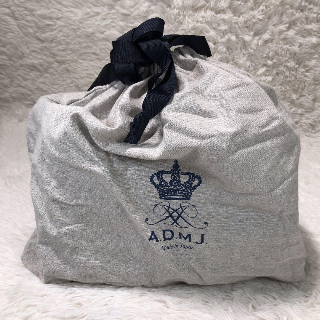まるこ 様　ADMJ シュリンクレザー トートバッグ ハンドバッグ　シボ革