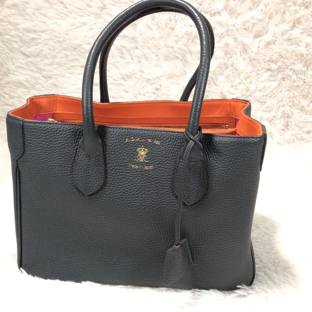 まるこ 様　ADMJ シュリンクレザー トートバッグ ハンドバッグ　シボ革