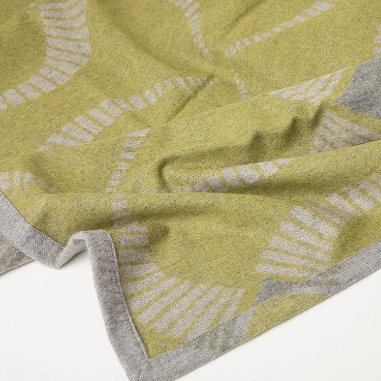 ヘビーウェイト厚手ジャカードブランケット オフィス・お昼寝用 100%ウール毛布