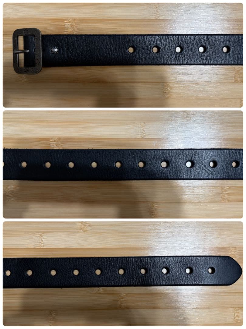 ⭐️美品⭐️RRL⭐️ネイティブバックル⭐️肉厚ブラックレザー ⭐️ベルト