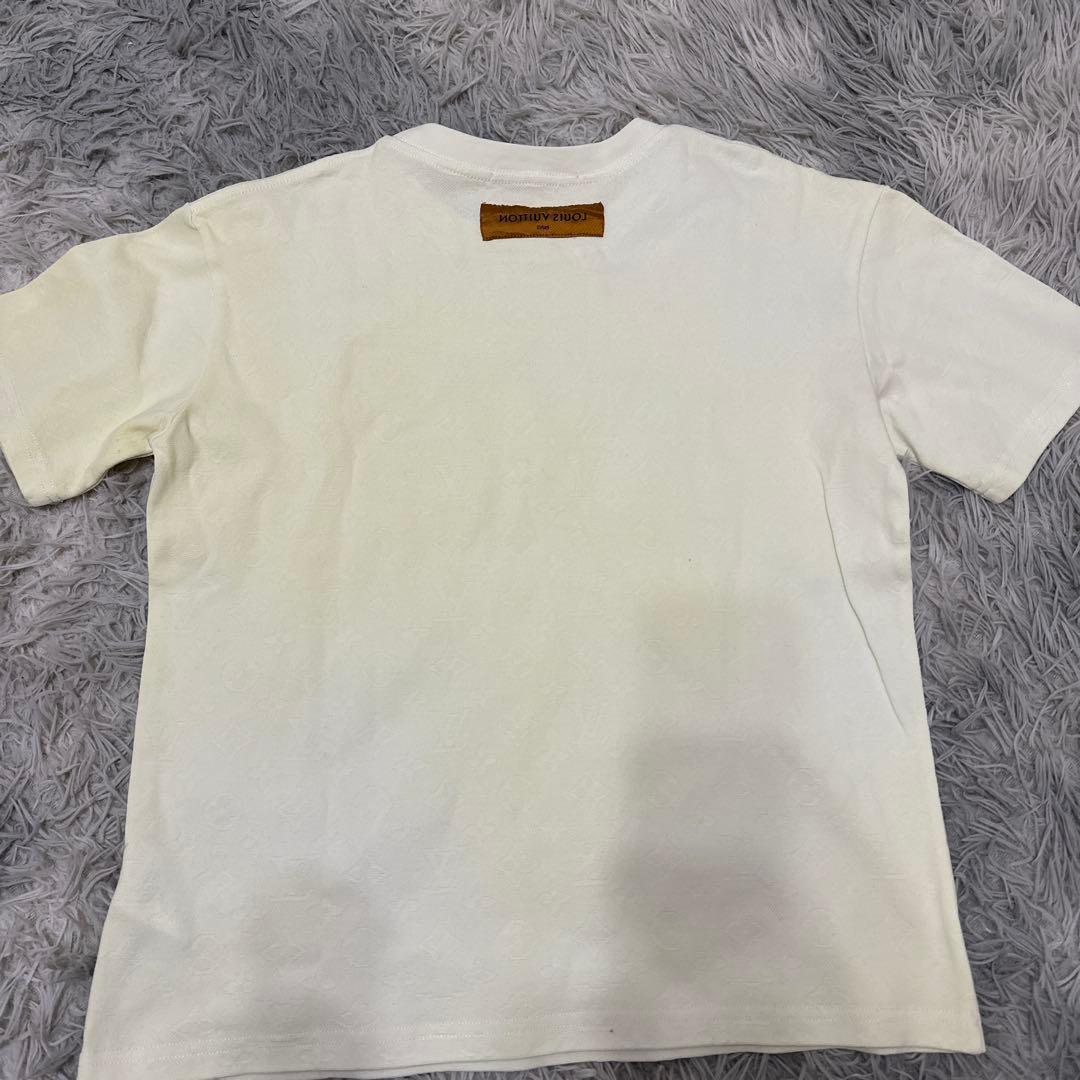 ぽ*こ様 Louis Vuitton 刺繍Tシャツ S ホワイト