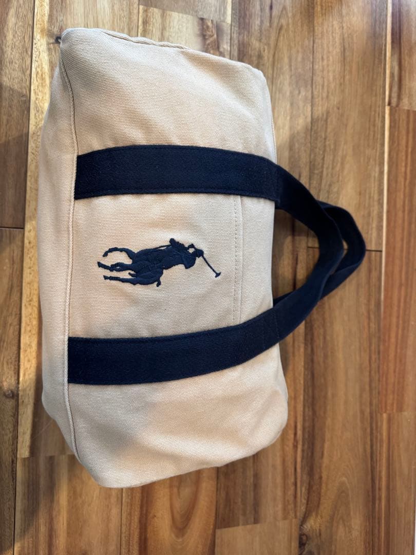 【レア】RALPH LAUREN ビッグポニー ミニボストン　ベージュ