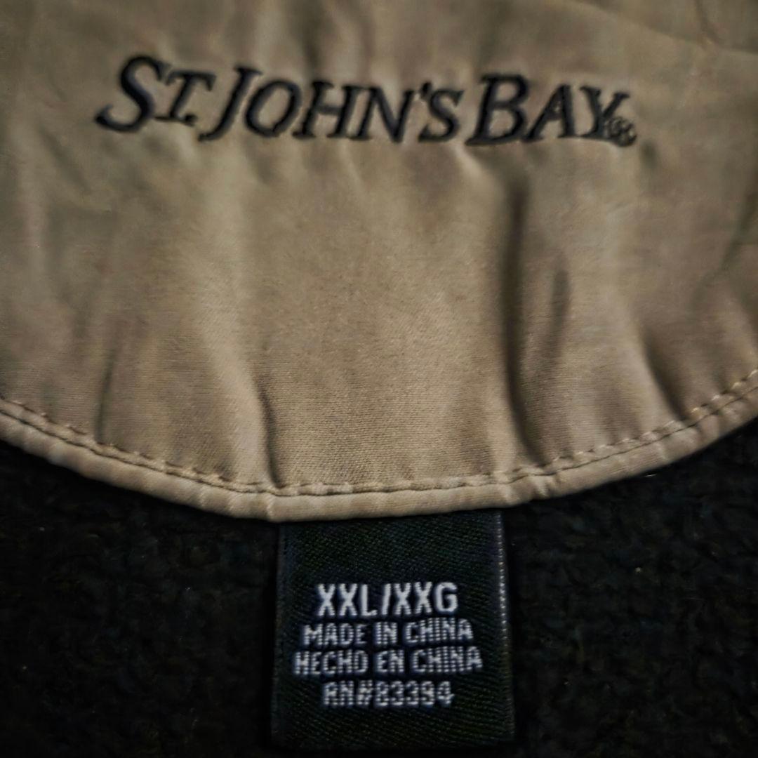 名品90sセントジョンズベイ ボンバージャケット ピーチスキンコヨーテ短丈身幅広