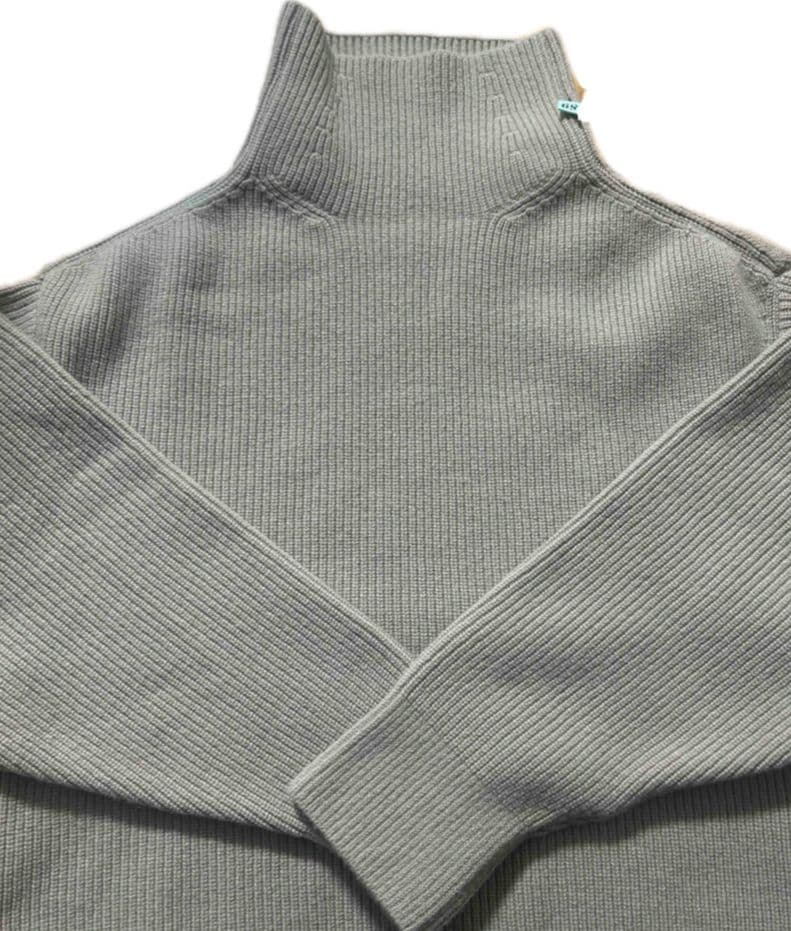 【美品】DEUXIEME CLASSE 畦編みタートルニット
