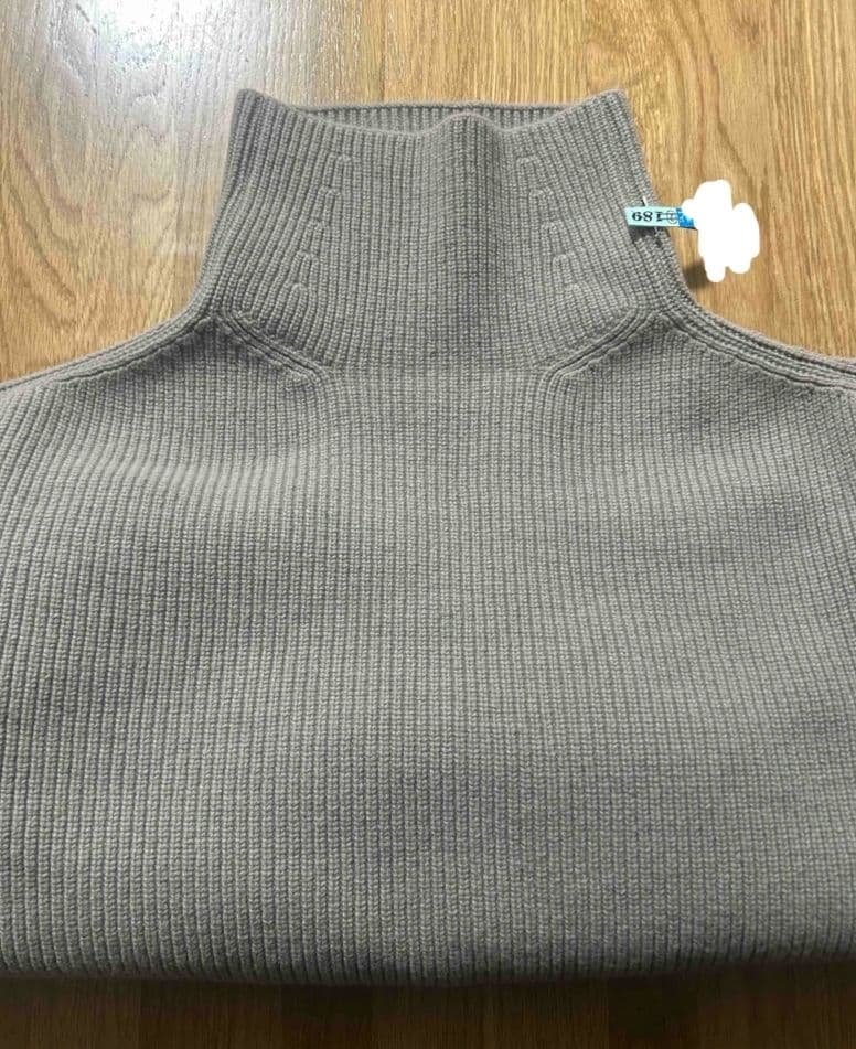 【美品】DEUXIEME CLASSE 畦編みタートルニット
