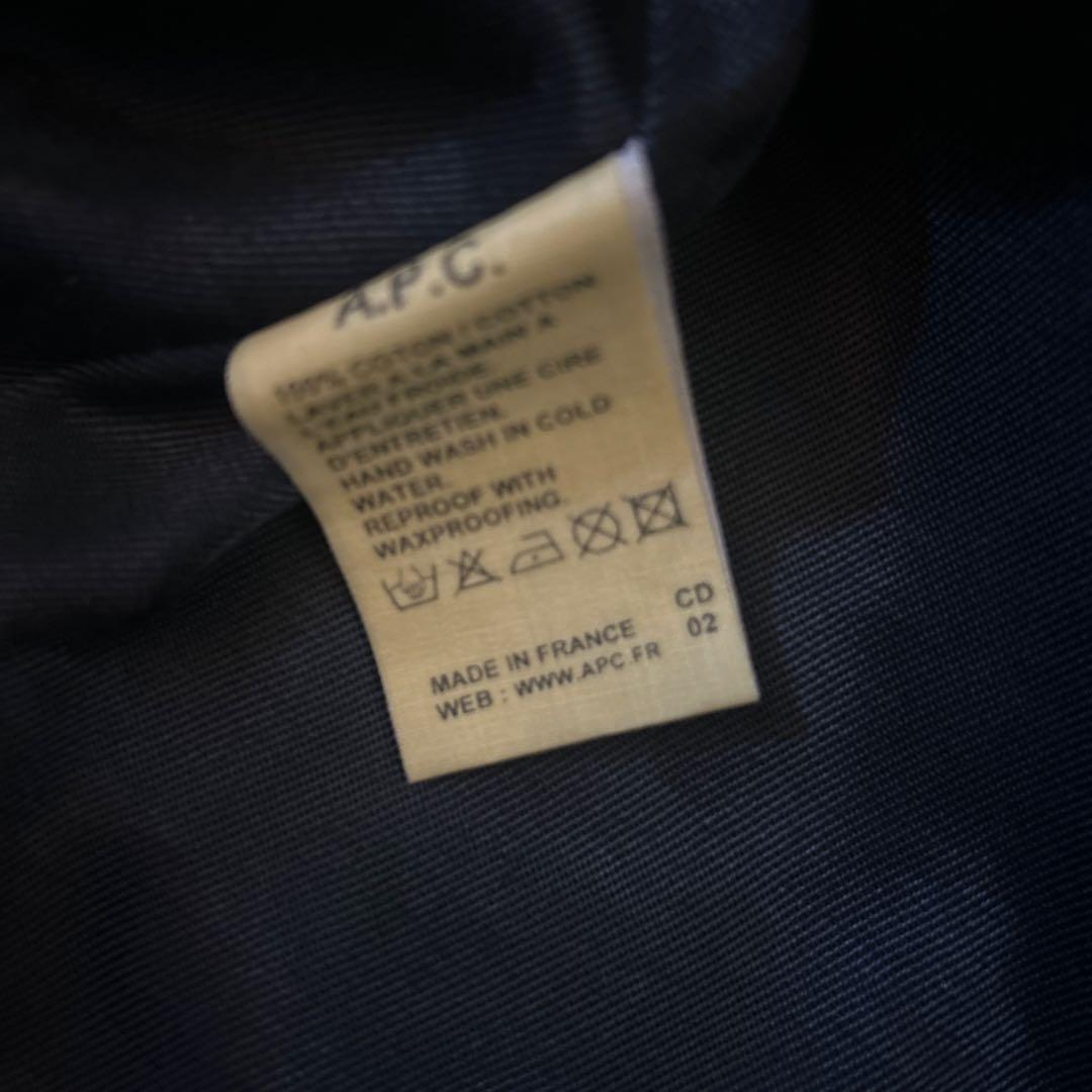 A.P.C. オイルドコットンライダースジャケット　イーストバイウエスト期
