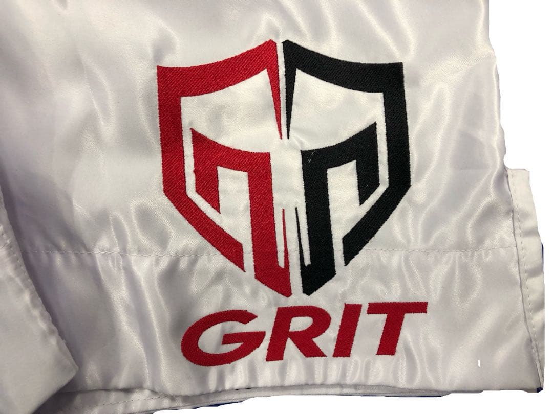 GRIT BOXING LONG SHORTS WHITE ボクシングショーツ