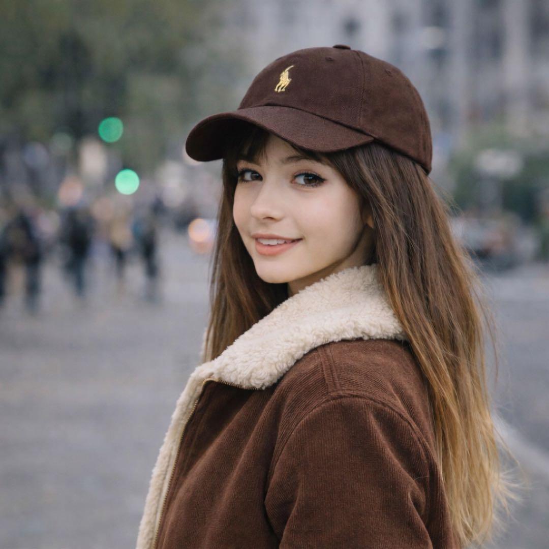 タグ付新品　POLO ポロラルフローレン　キャップ　ブラウン　ホワイトベージュ茶