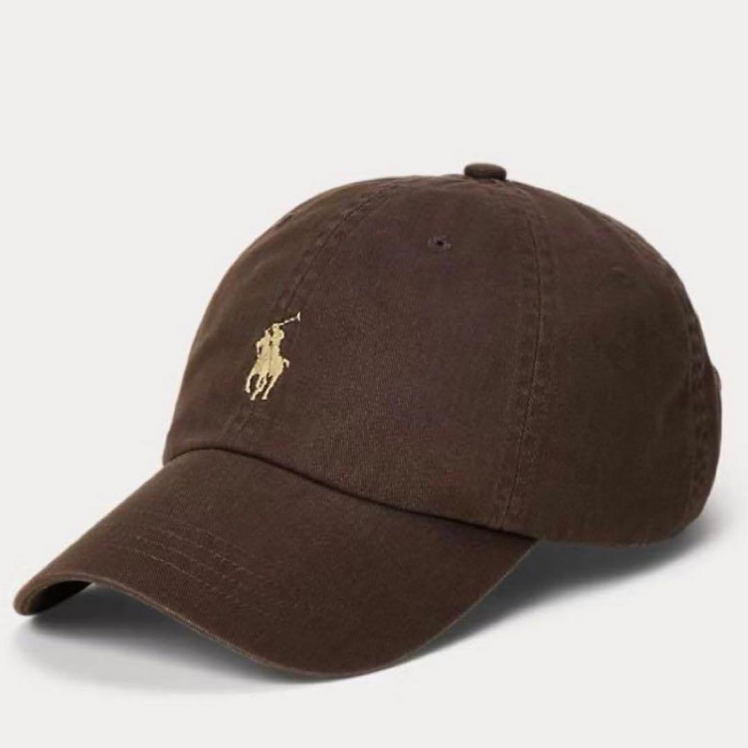 タグ付新品　POLO ポロラルフローレン　キャップ　ブラウン　ホワイトベージュ茶