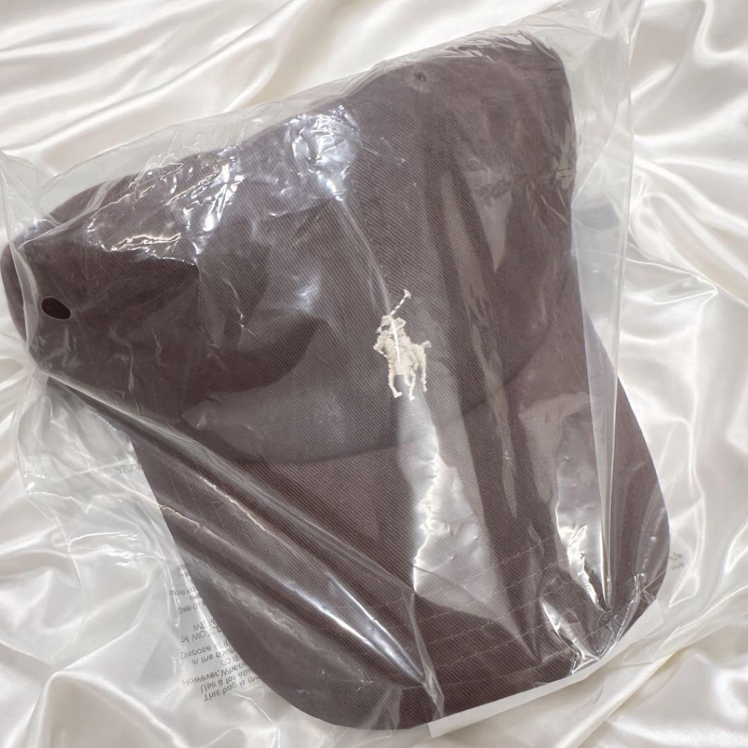 タグ付新品　POLO ポロラルフローレン　キャップ　ブラウン　ホワイトベージュ茶