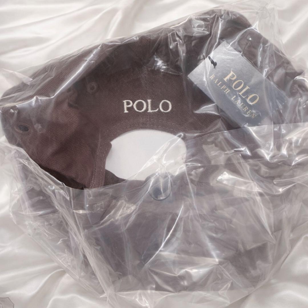 タグ付新品　POLO ポロラルフローレン　キャップ　ブラウン　ホワイトベージュ茶