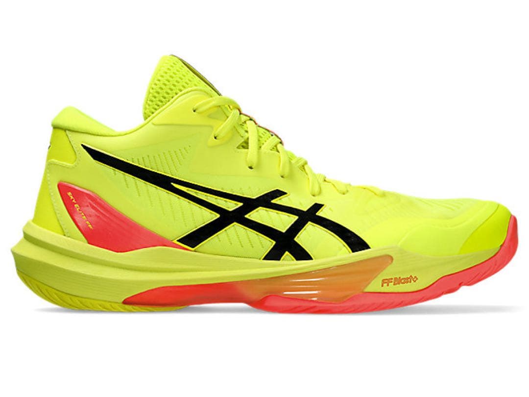 ASICS バレーボールシューズ 蛍光イエロー　　25.5㎝