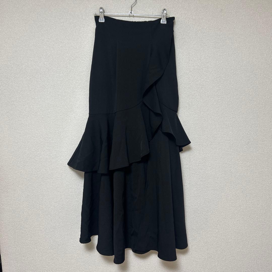 rienda フリルスリットハイウエストスコートショートパンツ 秋服 冬服