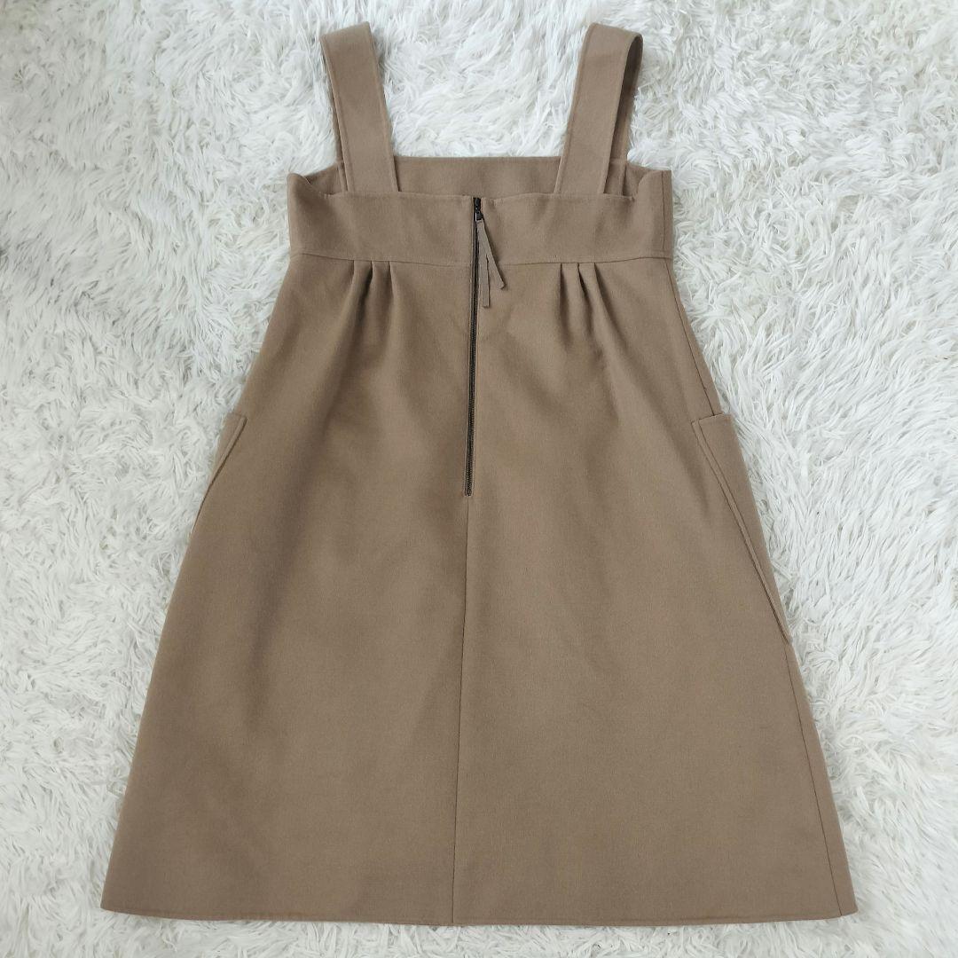 FOXEY フォクシー 上品カシミヤジャンパースカート 40 裏地レース