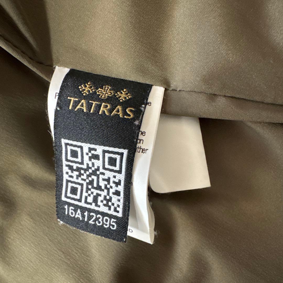TATRAS カーキ フード付きダウンジャケット