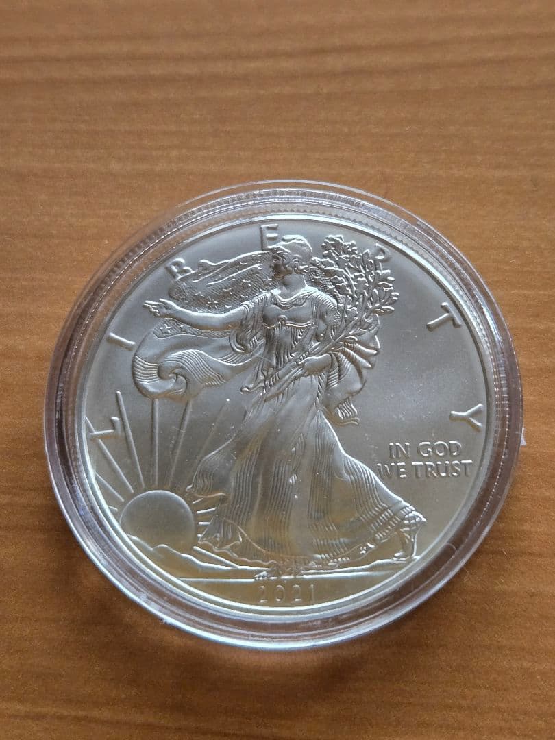 アメリカ　イーグル 銀貨　１オンス 2021年　1ドル