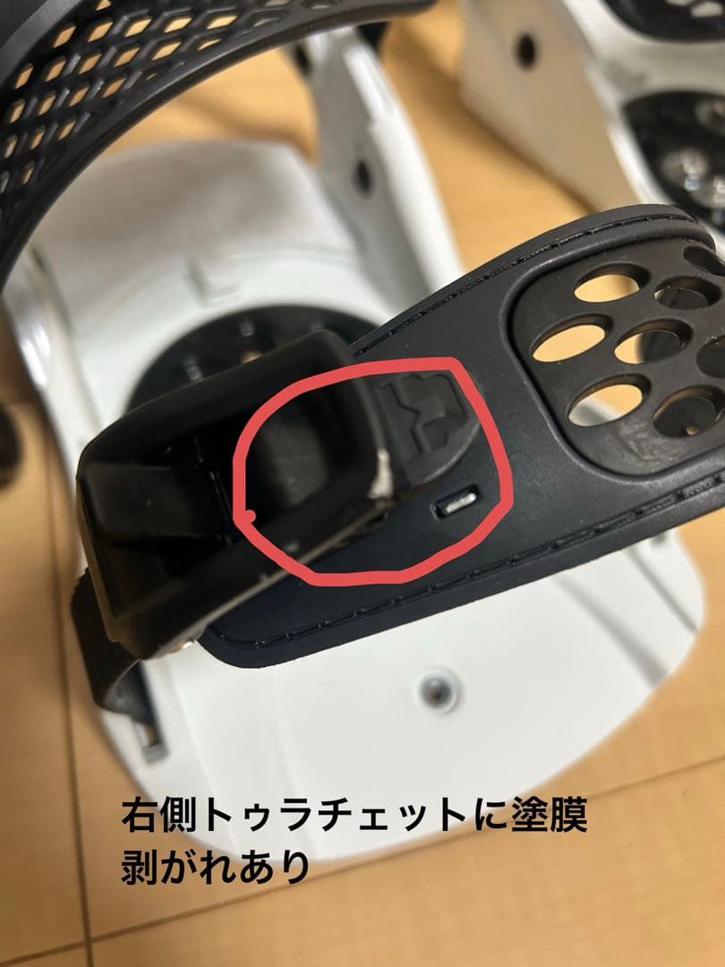 UNION スノーボード フォースMサイズ ビンディング ホワイト