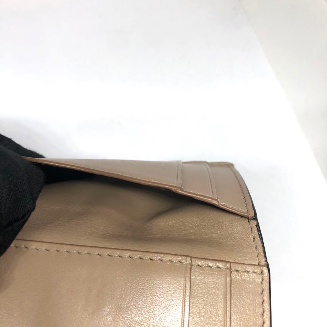 LOEWE アナグラム トライフォールド 三つ折り財布 ベージュ