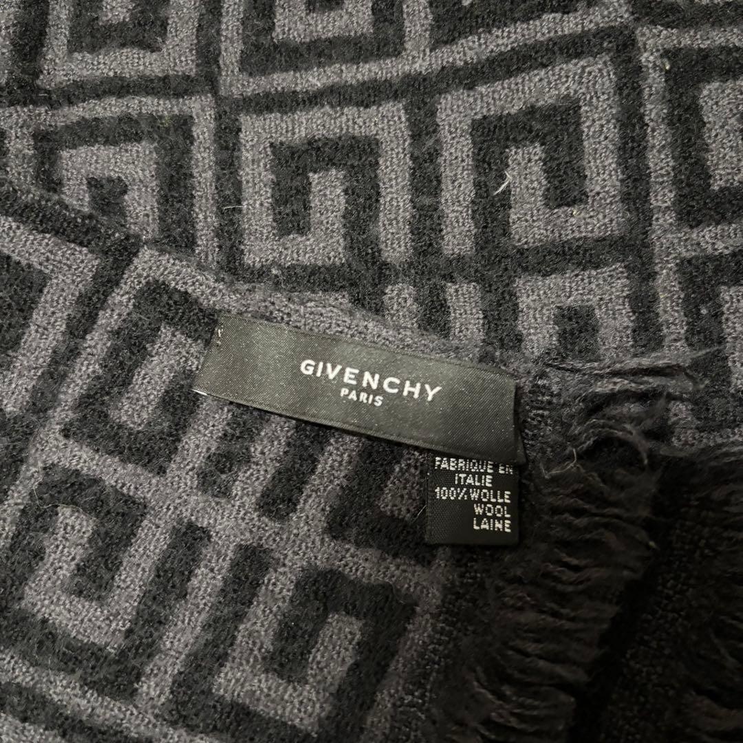 極美品　GIVENCHY ジバンシー マフラー ストール モノグラム　総柄
