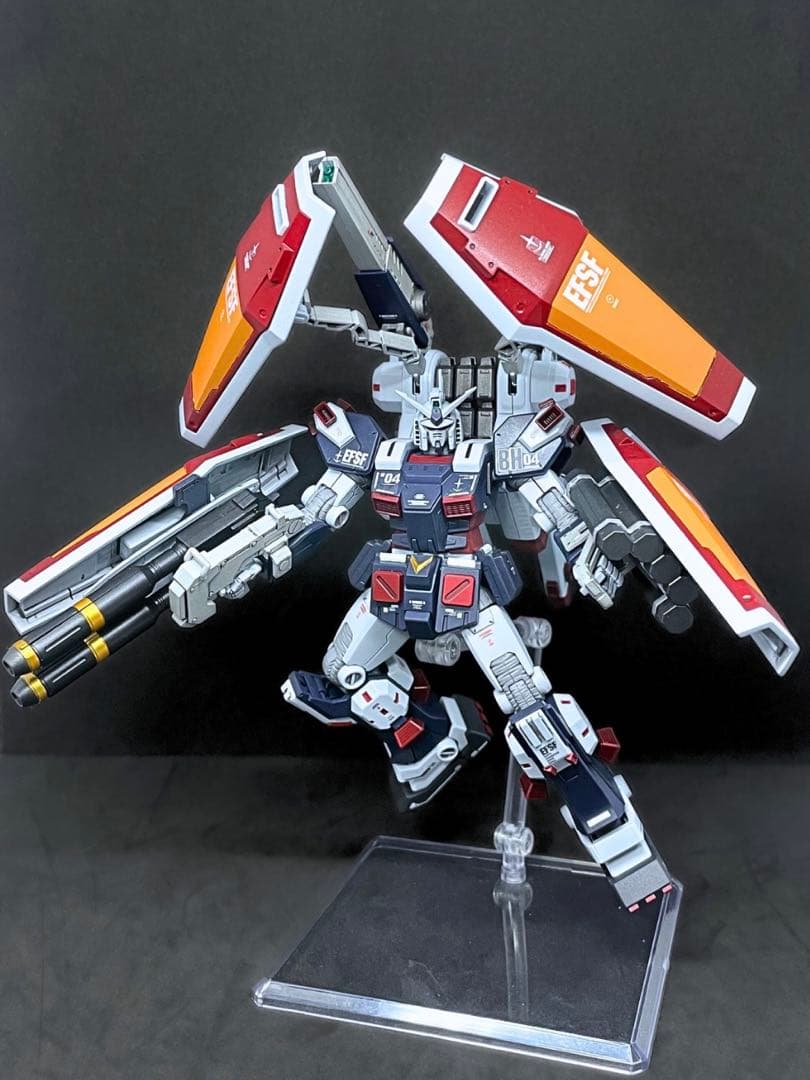 オ*ナ様 ガンプラ 完成品 HG フルアーマーガンダム 全塗装 サンダーボルト