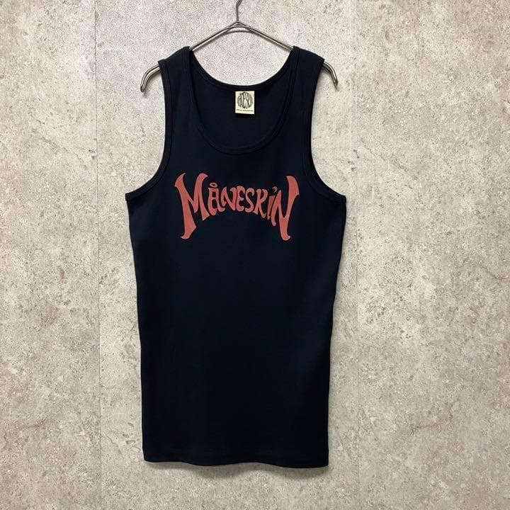 【新品未使用☆公式品☆イタリア製】マネスキン バンドタンクトップ メンズ2XL