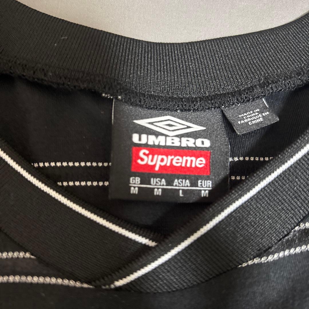ウェア Supreme umbro stripe soccer jersey M