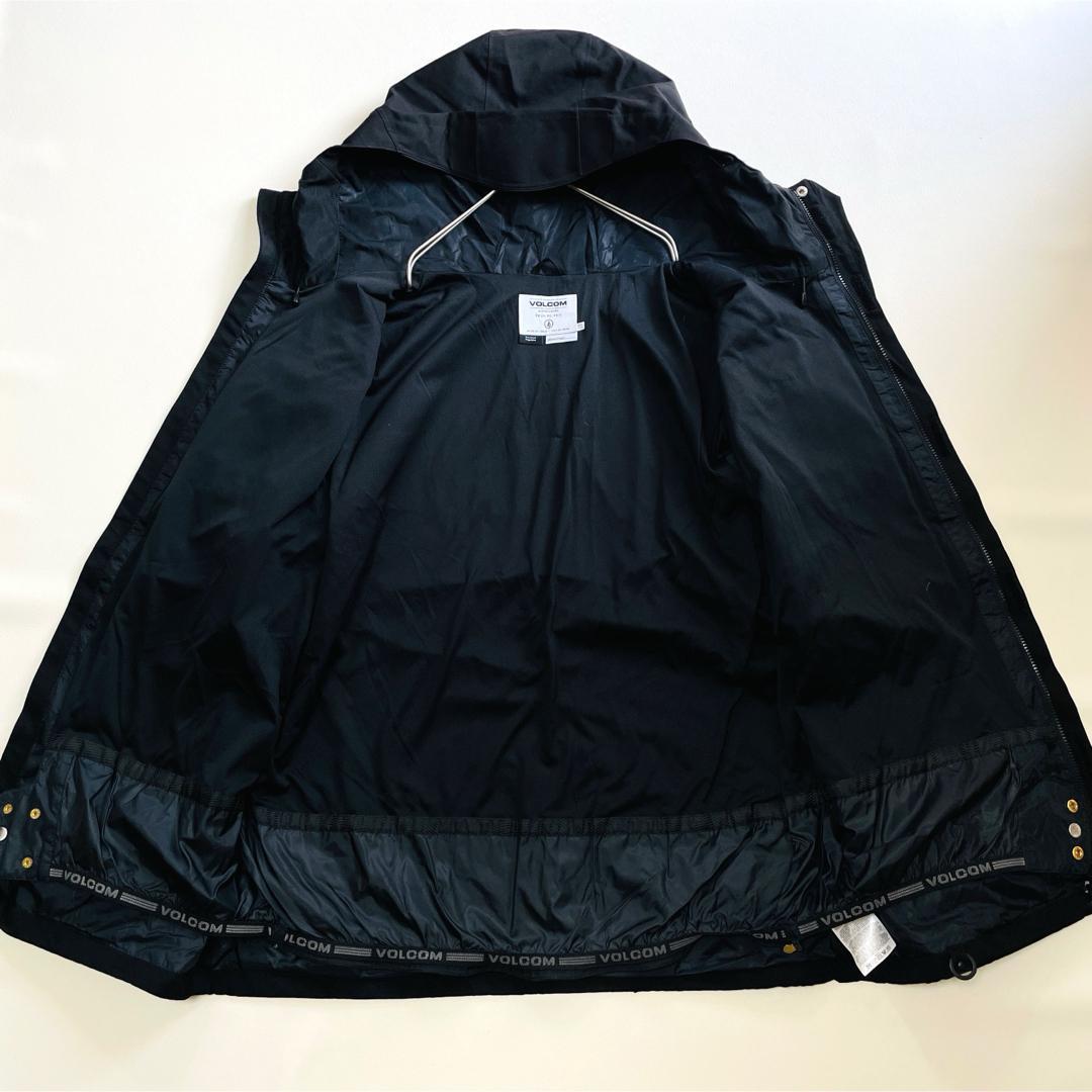 6693【美品】ボルコム　ジャケット　メンズ　XXL　無地　スノボ　ブラック