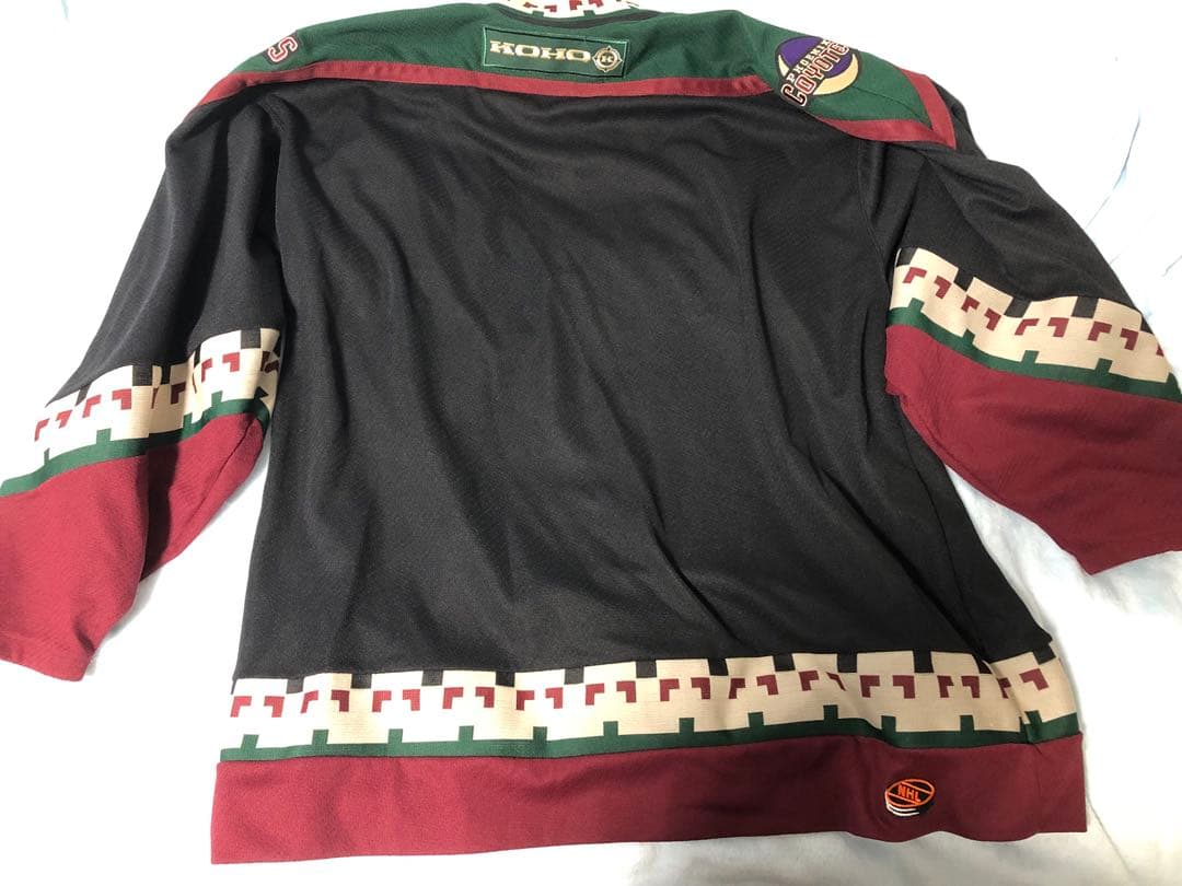 90s カナダ製 アリゾナコヨーテズ　ホッケーシャツ nhl 古着 hiphop