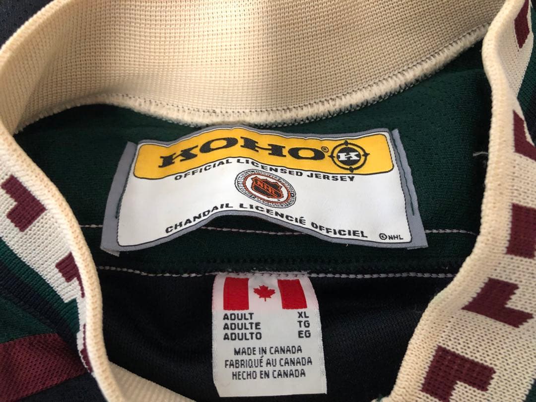 90s カナダ製 アリゾナコヨーテズ　ホッケーシャツ nhl 古着 hiphop