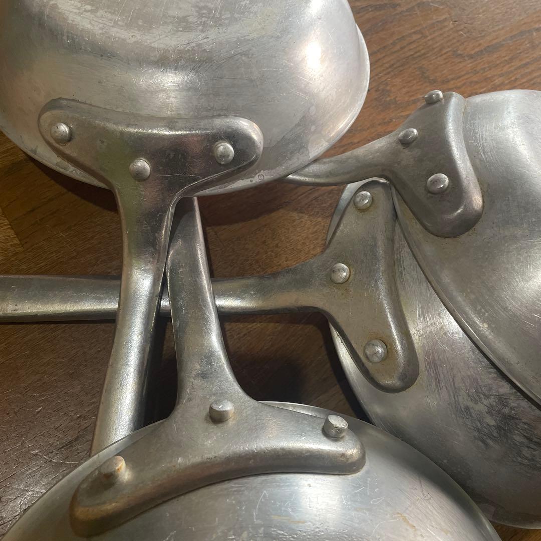 パスタ作りに最適♪AKAOアルミ製フライパン 4個セット 21cm 24cm