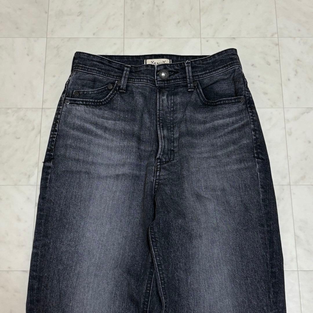 美品✨YANUK ストレートデニム LOUISE 24インチ グレー