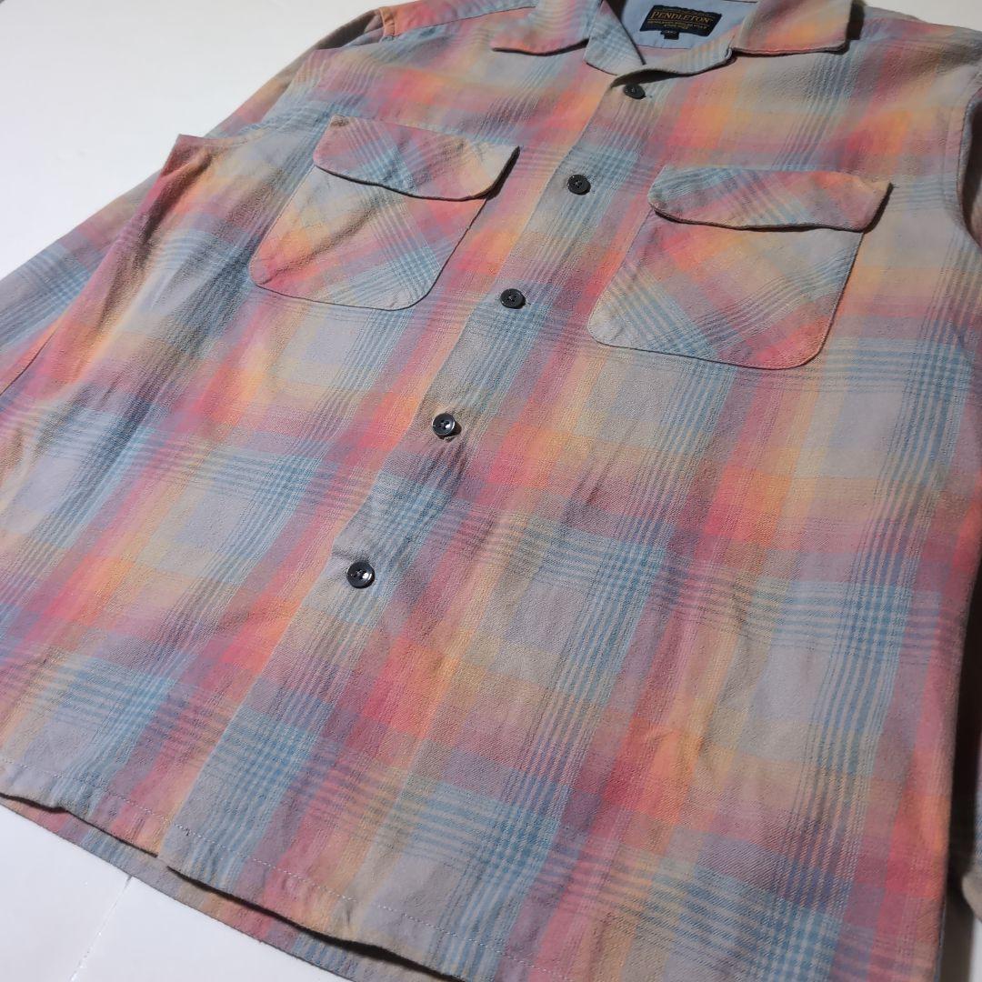 Pendleton オンブレチェック ネルシャツ M（実寸L程度）