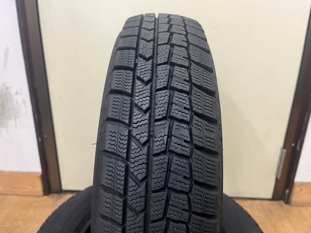 ⑤2022年製 中古ダンロップ冬タイヤ145/80R13 4本セット軽自動車各種