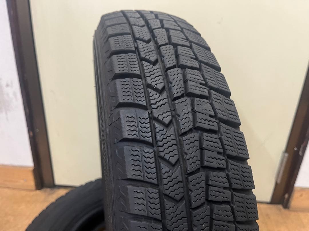 ⑤2022年製 中古ダンロップ冬タイヤ145/80R13 4本セット軽自動車各種