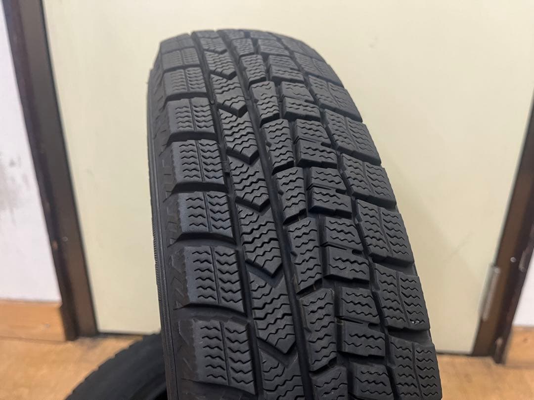 ⑤2022年製 中古ダンロップ冬タイヤ145/80R13 4本セット軽自動車各種