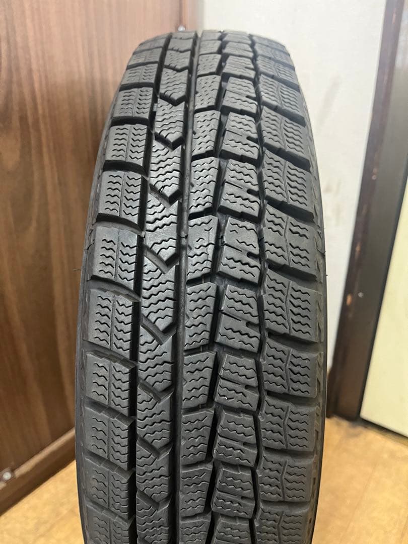 ⑤2022年製 中古ダンロップ冬タイヤ145/80R13 4本セット軽自動車各種