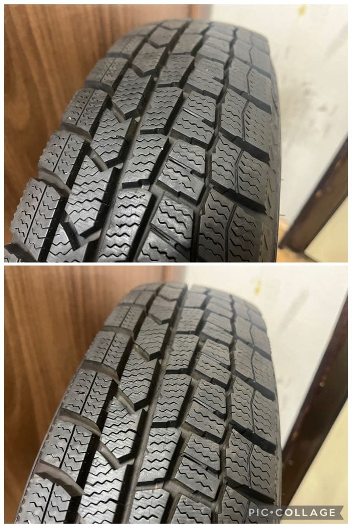 ⑤2022年製 中古ダンロップ冬タイヤ145/80R13 4本セット軽自動車各種