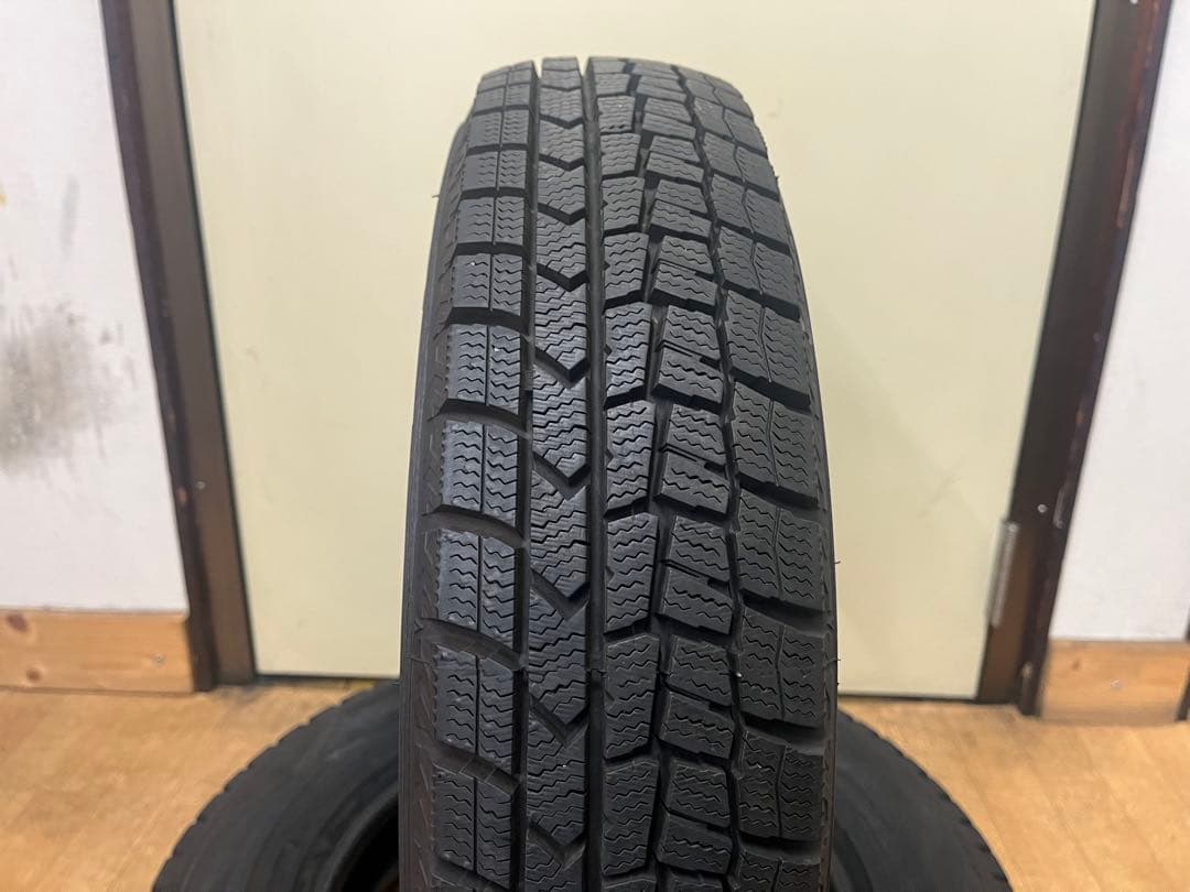 ⑤2022年製 中古ダンロップ冬タイヤ145/80R13 4本セット軽自動車各種
