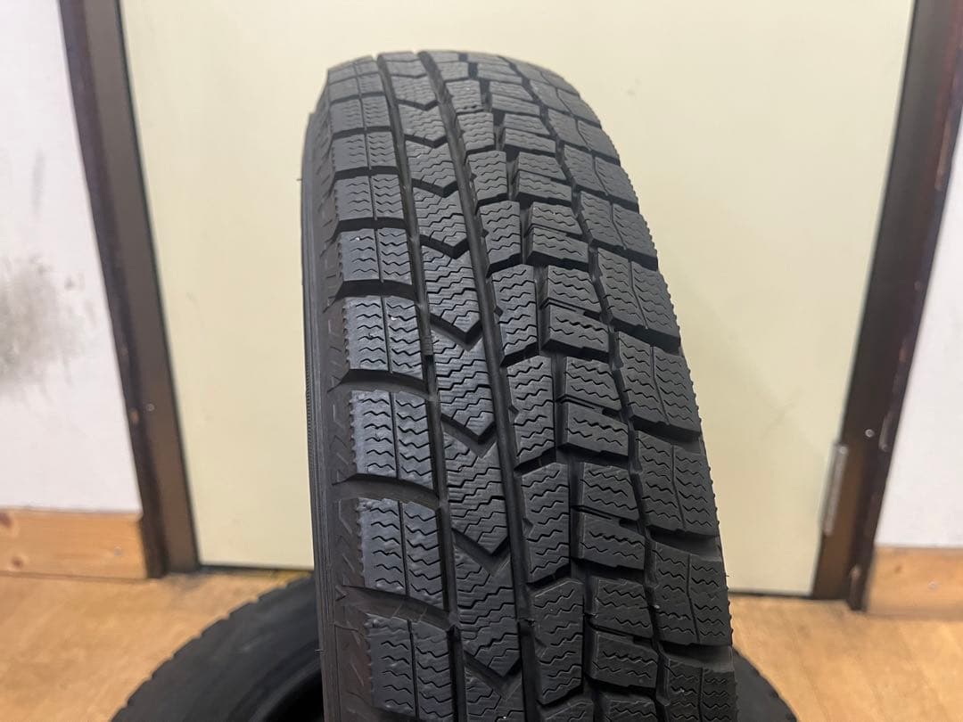 ⑤2022年製 中古ダンロップ冬タイヤ145/80R13 4本セット軽自動車各種