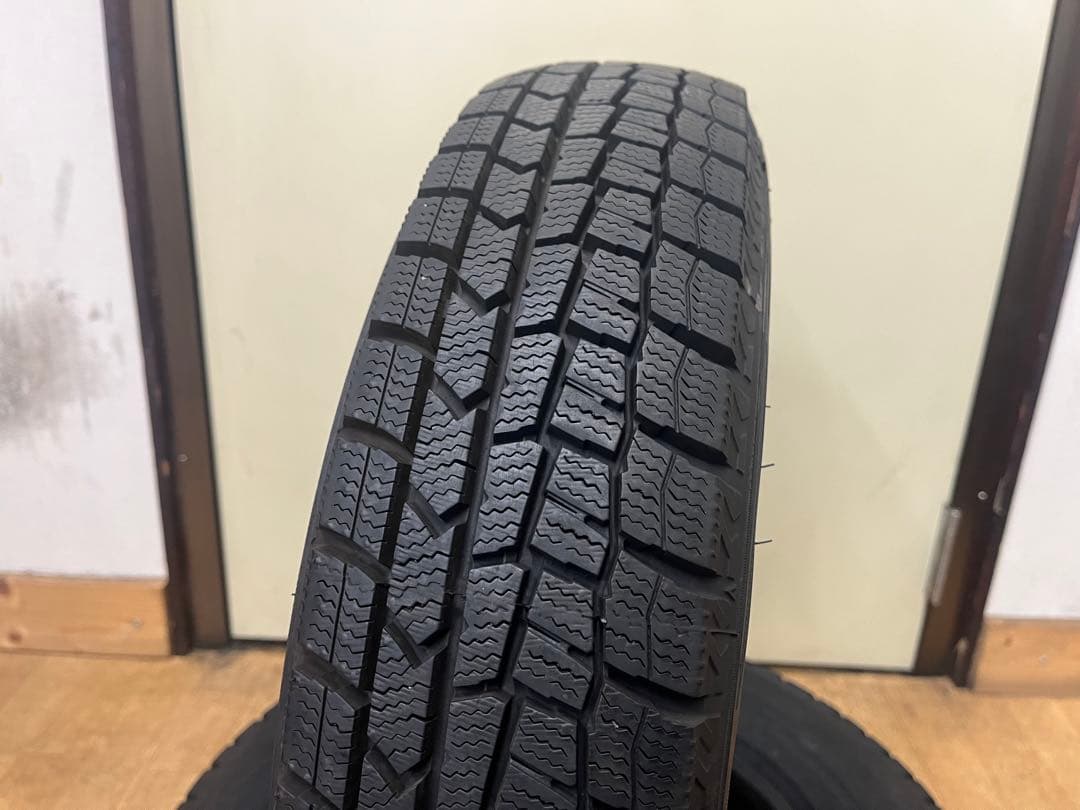 ⑤2022年製 中古ダンロップ冬タイヤ145/80R13 4本セット軽自動車各種